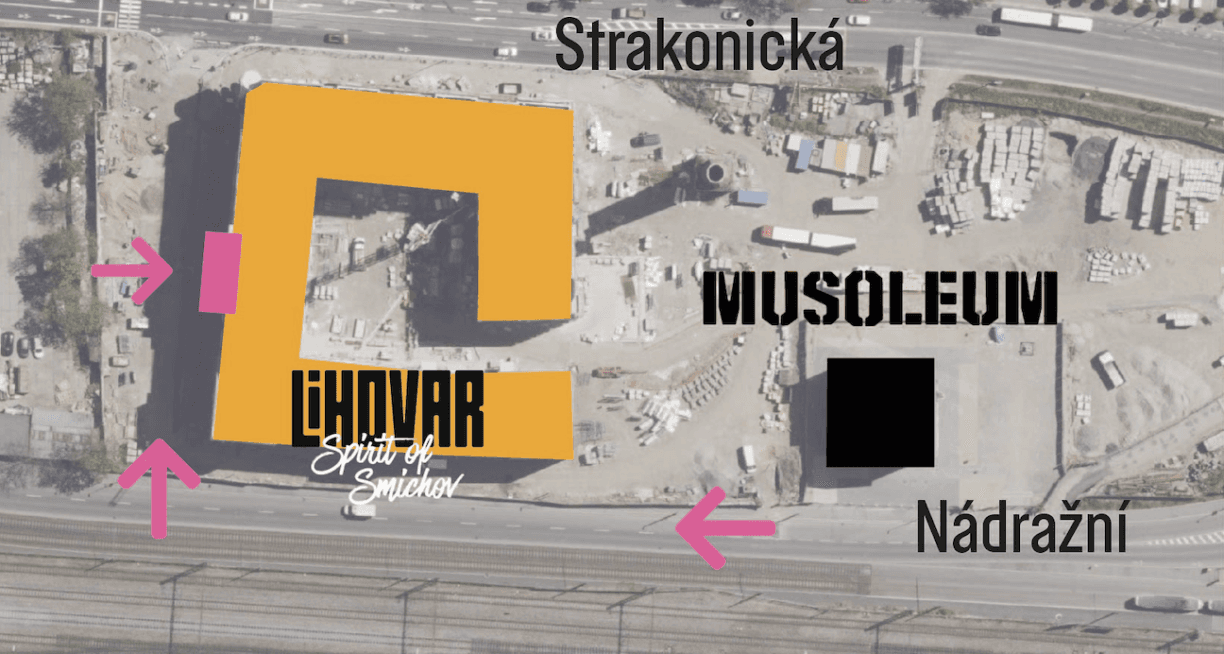 Parking directions map